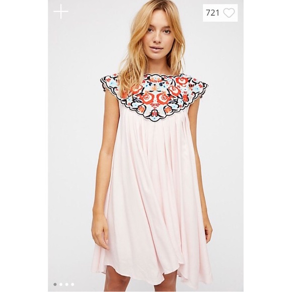 Free People Dresses & Skirts - Free People In The Flowers Embroidered Mini Dress